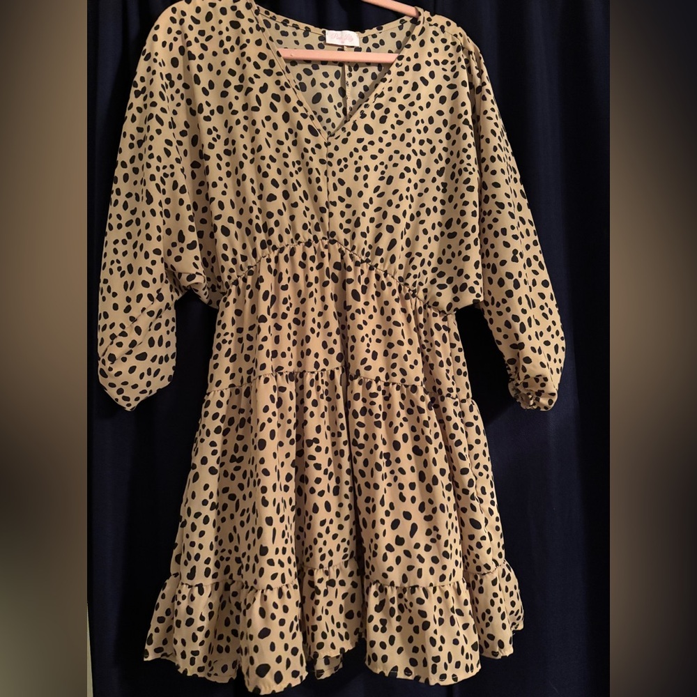 Cheetah Print Flowy Dress